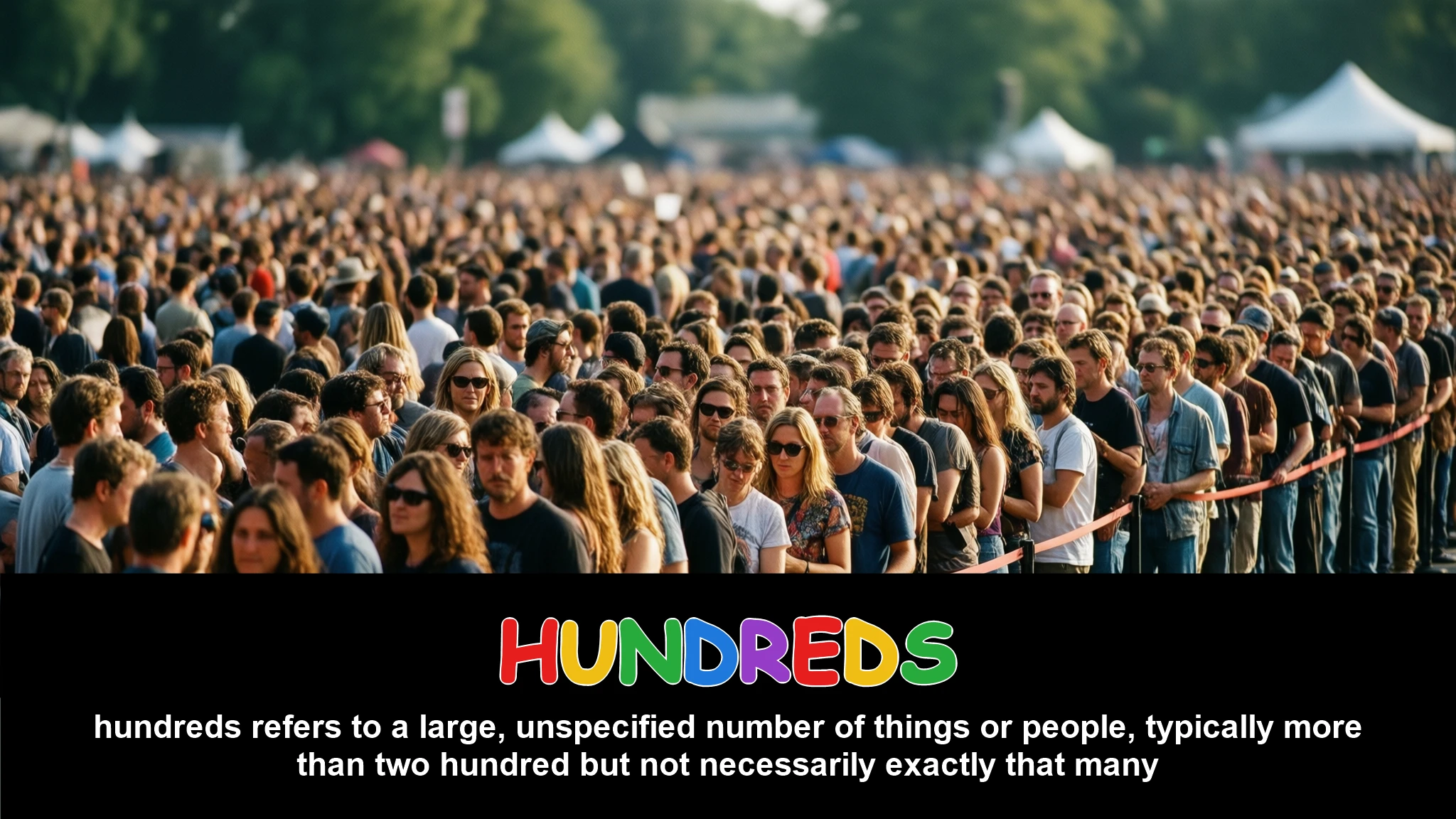 English Illustration for hundreds